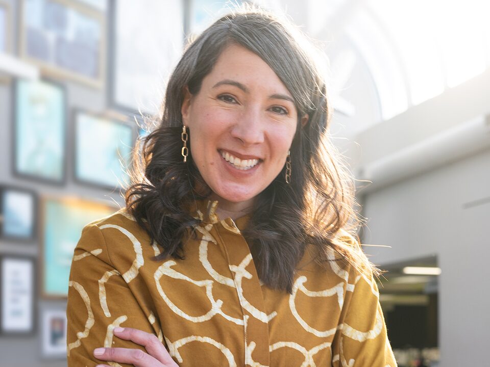 Close-Up Shot of Author Kate Hrabosky